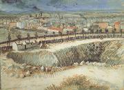 Outskirts of Paris near Montmartre (nn04) Vincent Van Gogh